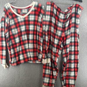Cuddl Duds Plaid Fleece Pajama Set Size 2XL